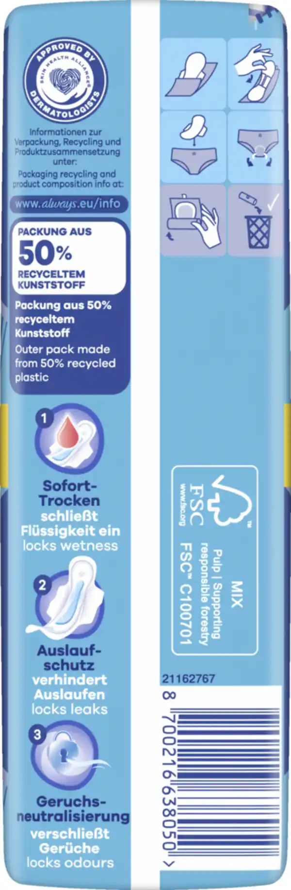 Bild 3 von Always Ultra Day Binden Long Plus mit Flügeln BigPack
