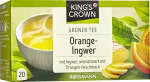 KING'S CROWN Grüner Tee Orange-Ingwer, 35 g