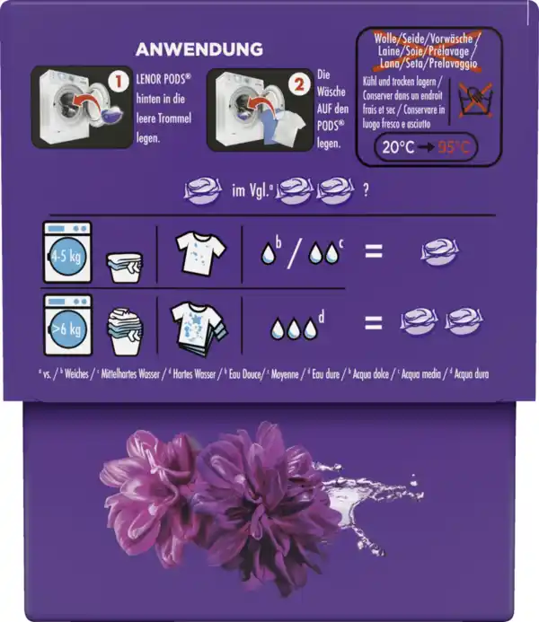 Bild 2 von Lenor Colorwaschmittel Pods Blütentraum 15 WL