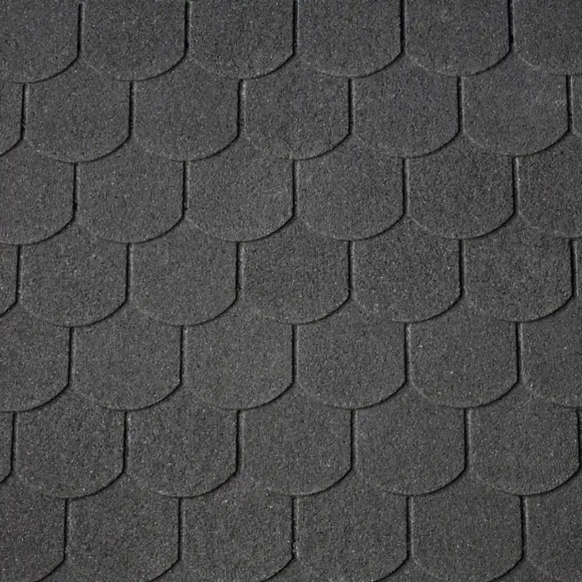 Bild 1 von RENOVO Biberschwanz-Dachschindeln, Bitumen, schwarz, Paketinhalt: 2 m²