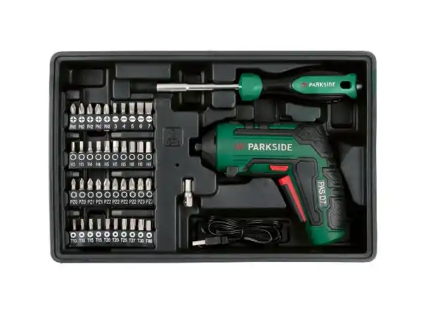 Bild 4 von PARKSIDE® Werkzeugkoffer mit Akkuschrauber »PWBM A1«, 92-teilig