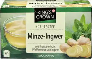 KING'S CROWN Kräutertee Minze-Ingwer, 40 g