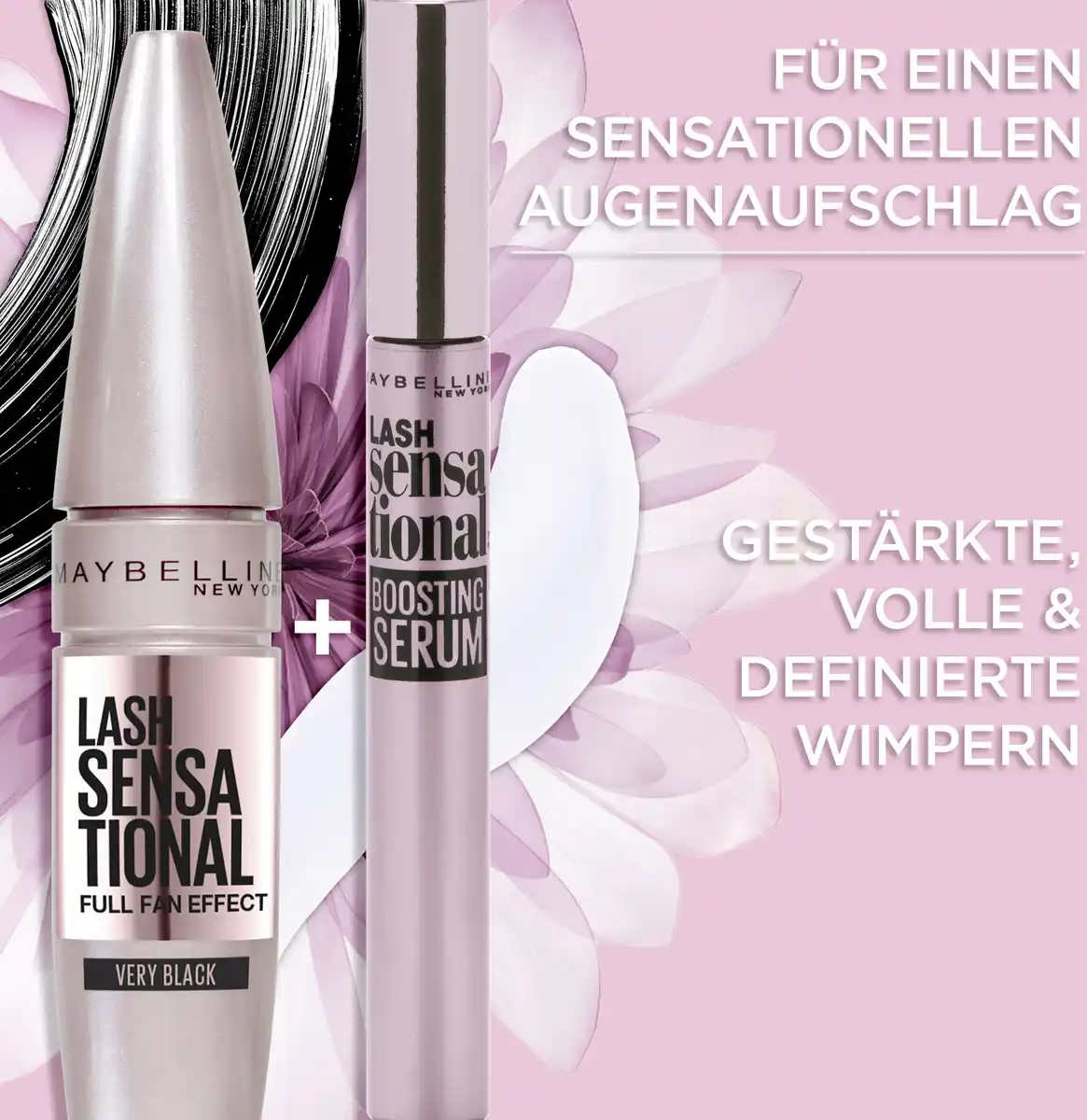 Bild 3 von Maybelline New York Lash Sensational Voller-Wimpern-Fächer Mascara Very Black Expression Kajal Eyeliner 33 Black