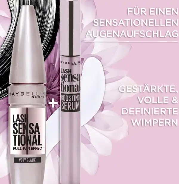 Bild 3 von Maybelline New York Lash Sensational Voller-Wimpern-Fächer Mascara Very Black Expression Kajal Eyeliner 33 Black