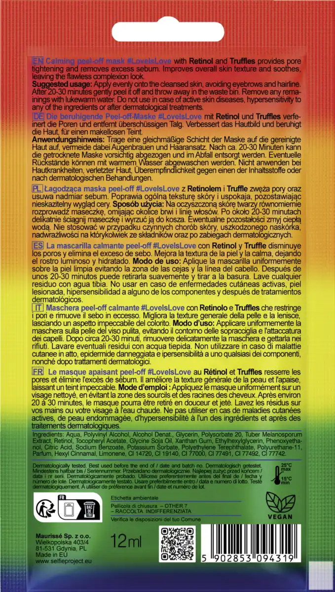 Bild 2 von Selfie Project Peel-Off Maske #LoveIsLove, 12 ml