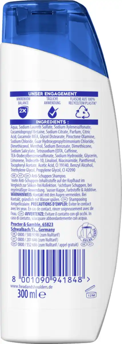 Bild 2 von head & shoulders Anti Schuppen Shampoo Anti-Haarverlust, 300 ml