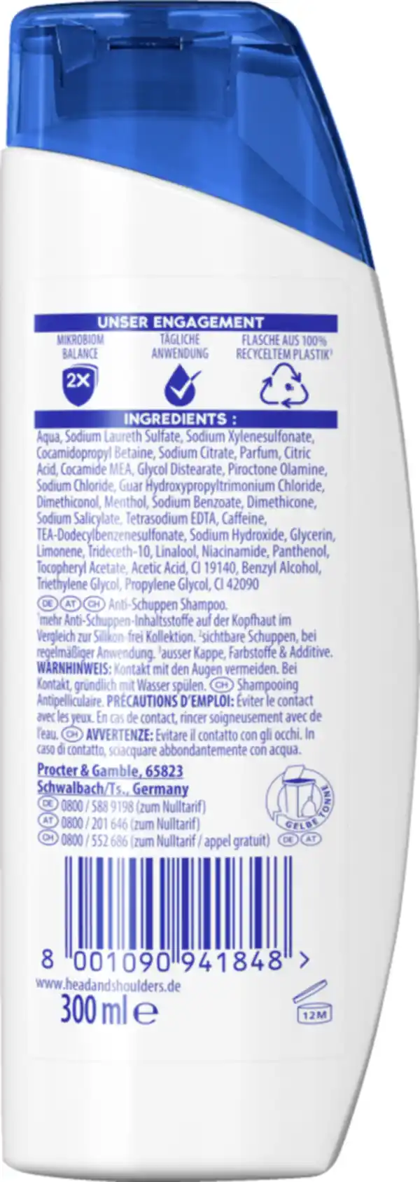 Bild 2 von head & shoulders Anti Schuppen Shampoo Anti-Haarverlust, 300 ml