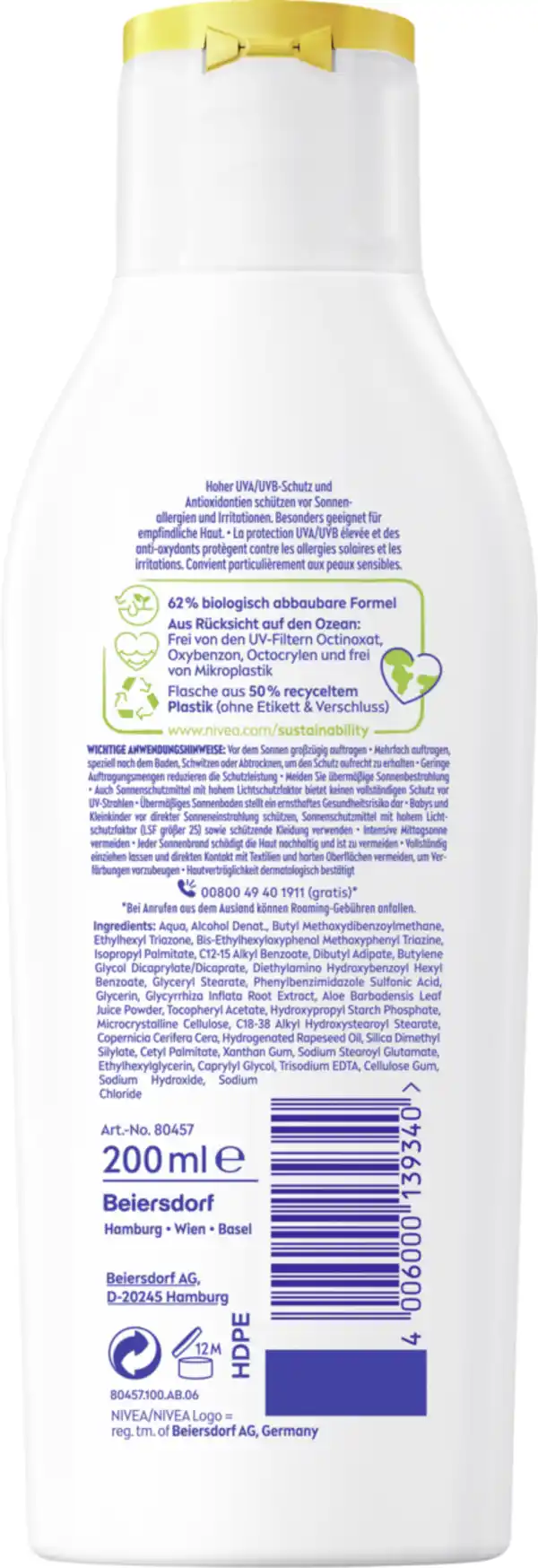 Bild 2 von NIVEA SUN Sonnenlotion Allergie LSF 50+, 200 ml