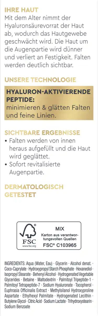 Bild 3 von Diadermine Age Supreme Falten Expert 3D Anti-Age Augencreme, 15 ml