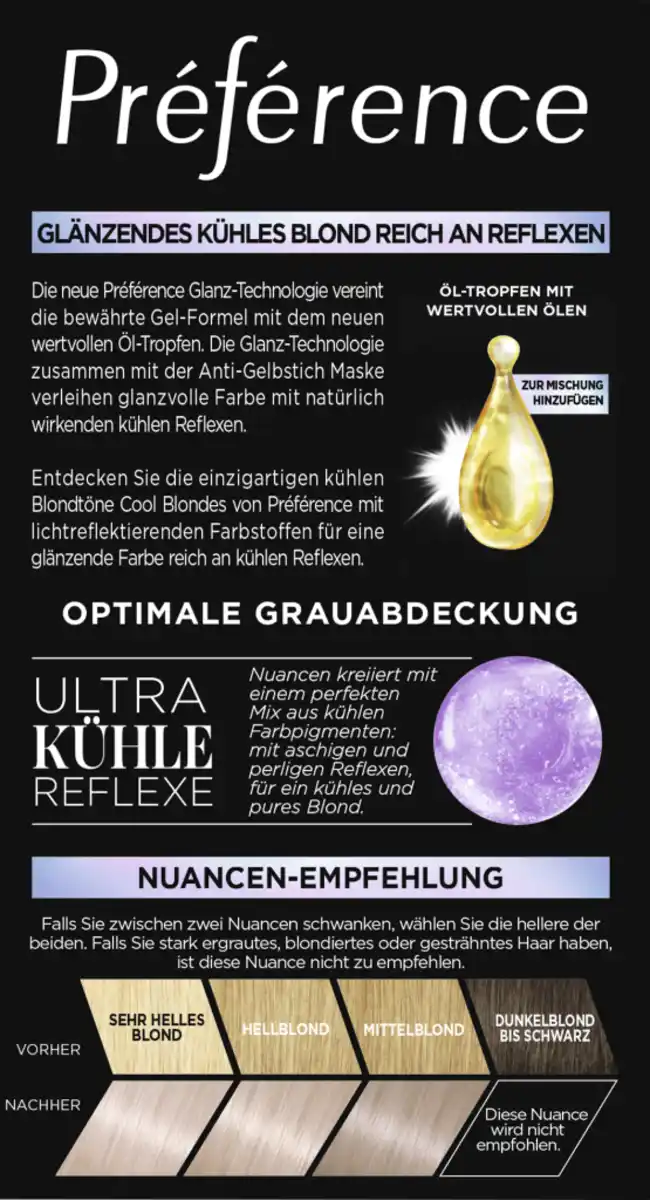 Bild 4 von L’Oréal Paris Préférence Cool Blondes 9.12 Sehr helles Beige Aschblond