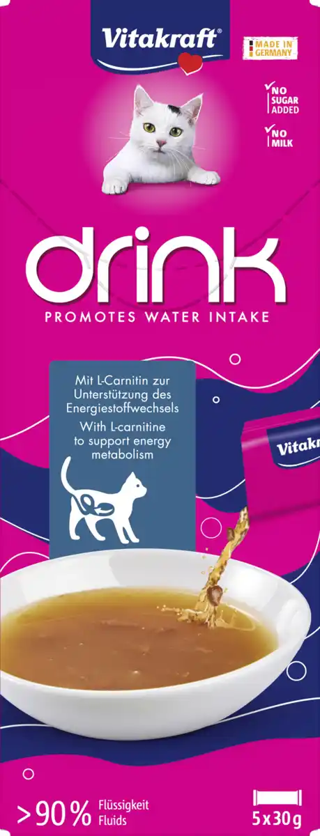 Bild 1 von Vitakraft Drink Lachs-Geschmack + L-Carnitin, 150 g