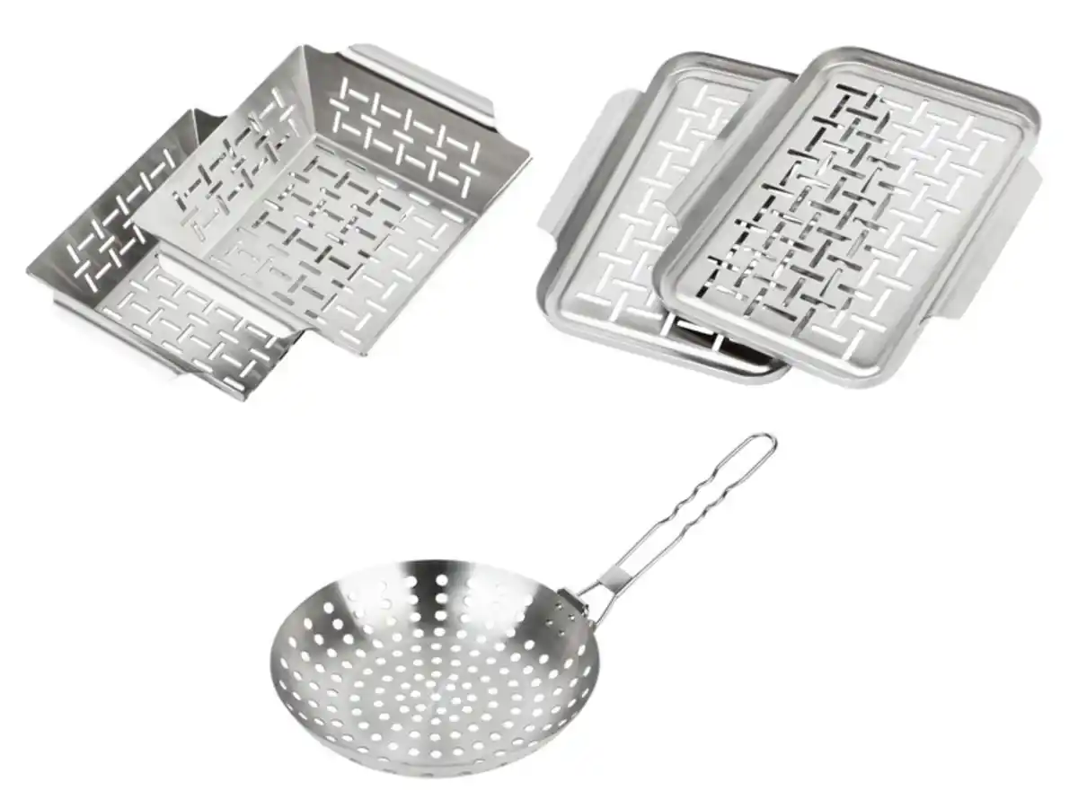 Bild 1 von GRILLMEISTER Grillplatten, aus rostfreiem Edelstahl,  2 St