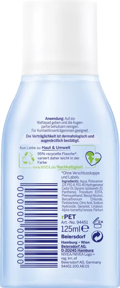 Bild 2 von NIVEA Sanfter Augen Make-up Entferner, 125 ml
