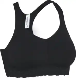 IDEENWELT Soft Bustier mit Spitze schwarz XXL