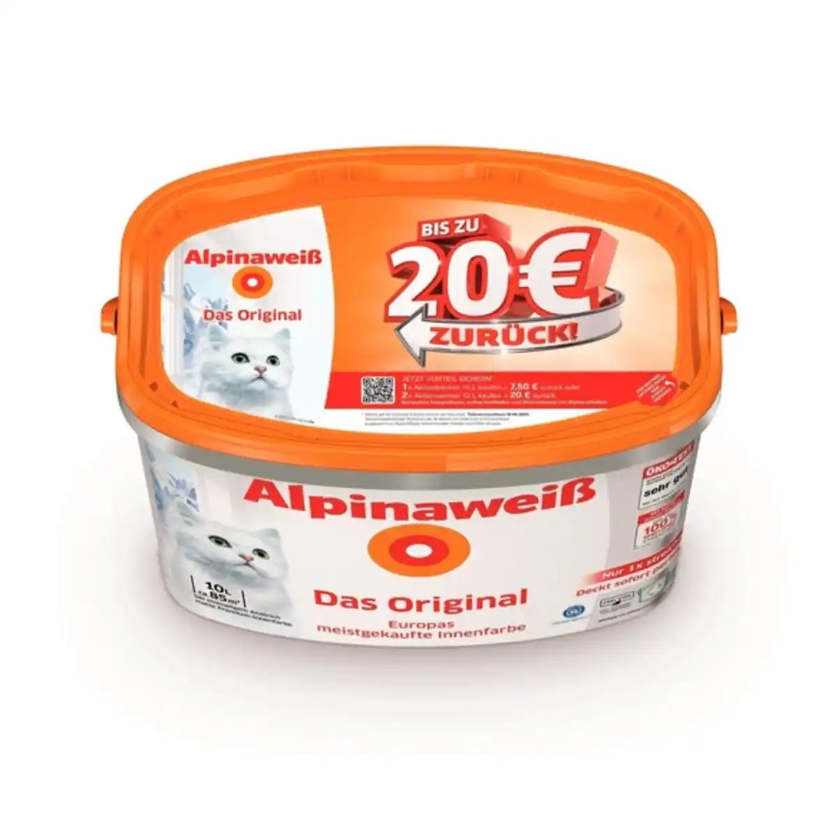 Bild 2 von ALPINA Farbe, 10 L, Alpinaweiß