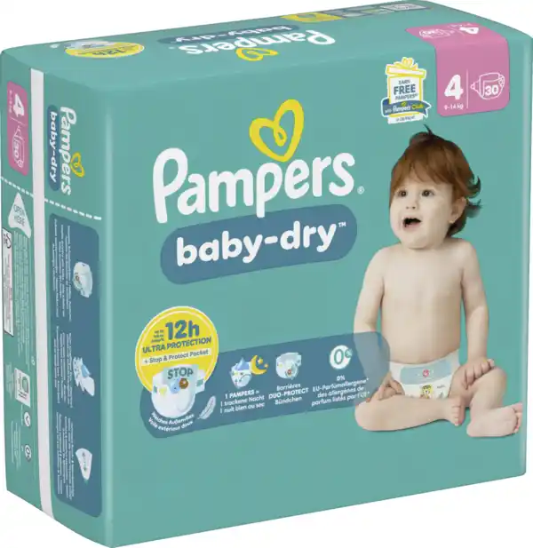 Bild 2 von Pampers Baby Dry Windeln Gr.4 Maxi 9-14kg Single Pack