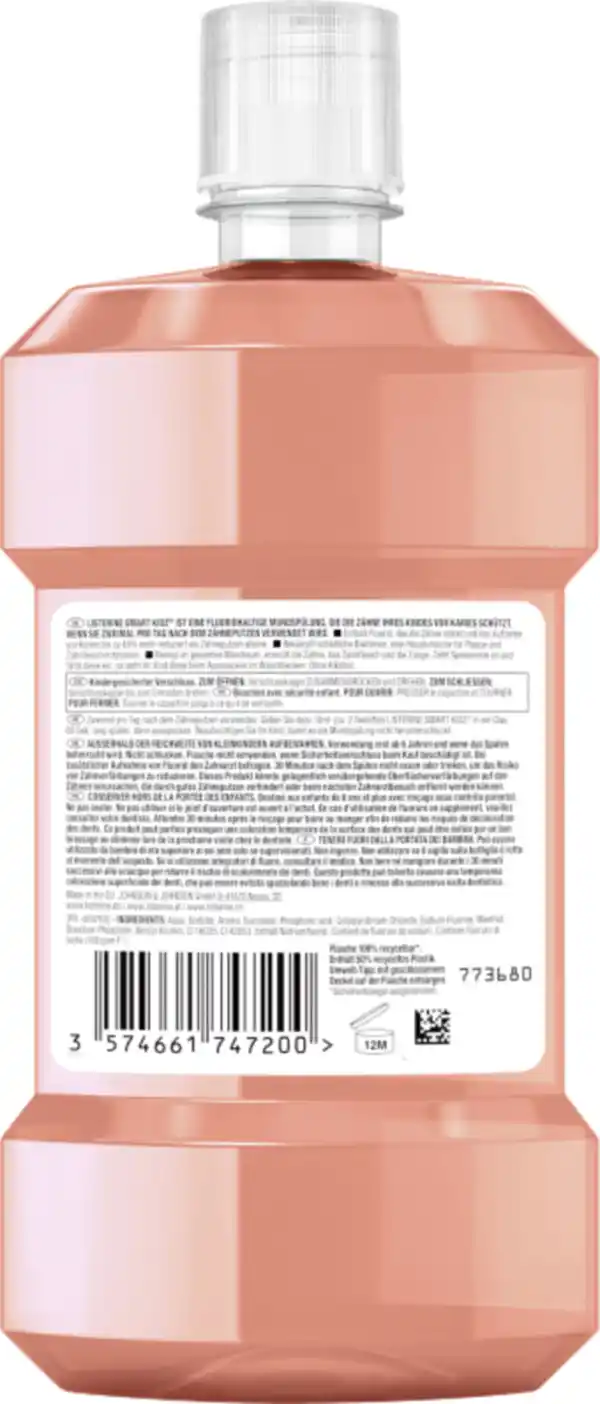 Bild 4 von Listerine Mundspülung Smart Kidz Mild Berry, 500 ml