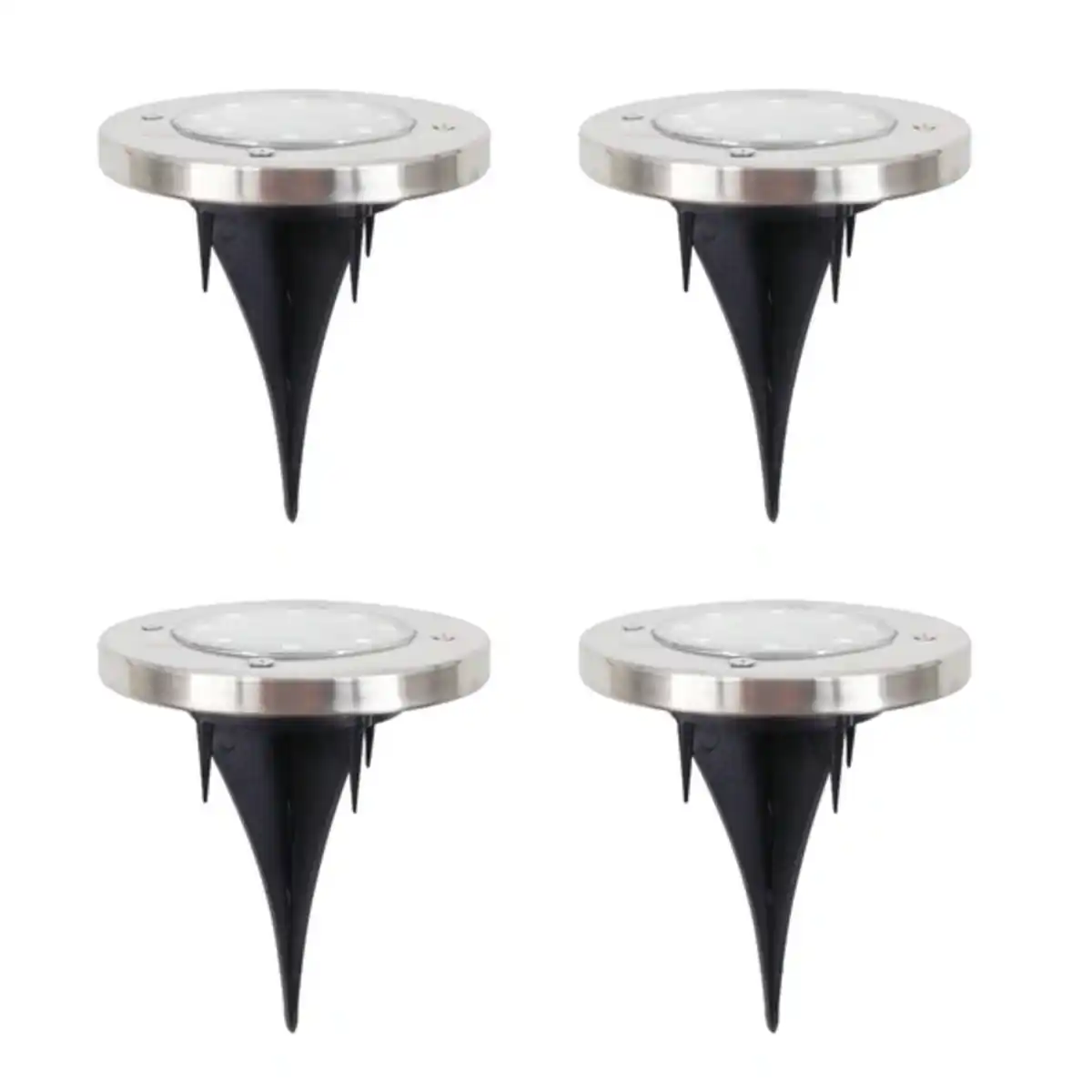 Bild 1 von CASAYA LED-Solarleuchte »Terraluna«, 4er Pack, Ø11,5 cm, Edelstahl/Kunststoff, silber