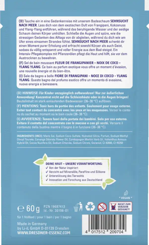 Bild 2 von Dresdner Essenz Badeschaum Sehnsucht nach Meer, 60 g