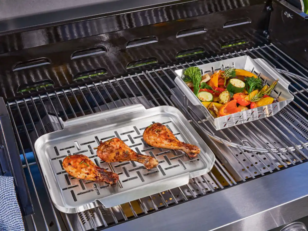 Bild 3 von GRILLMEISTER Grillplatten, aus rostfreiem Edelstahl,  2 St