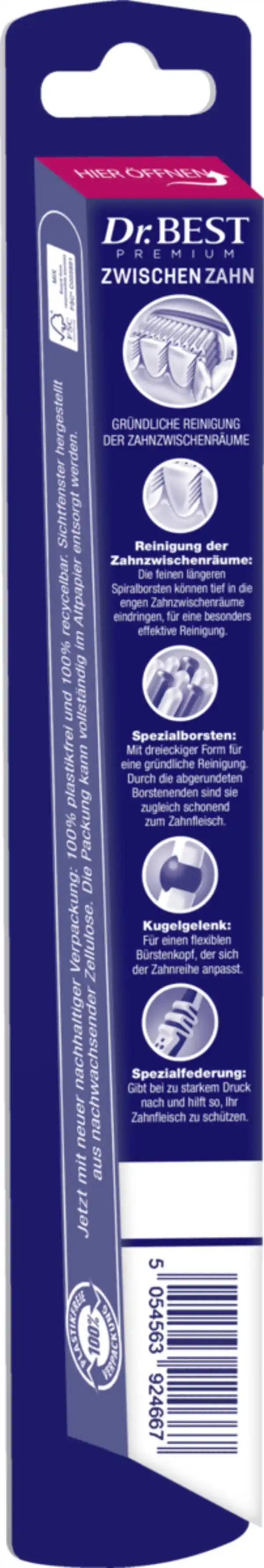 Bild 2 von Dr.BEST Zwischenzahn Zahnbürste mittel