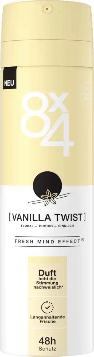 Bild 1 von 8x4 Deopray Vanilla Twist, 150 ml