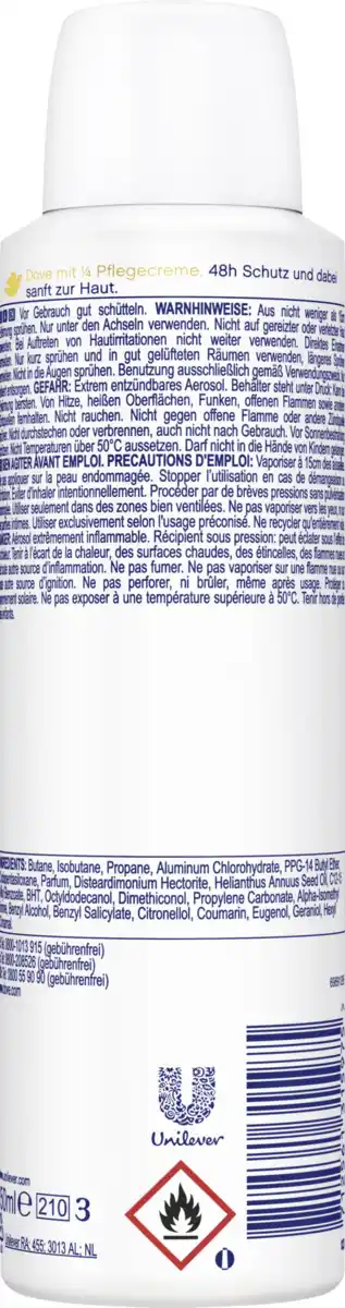 Bild 2 von Dove Anti-Transpirant Spray Original, 150 ml