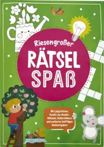 IDEENWELT Beschäftigungsbuch Riesengroßer Rätselspaß