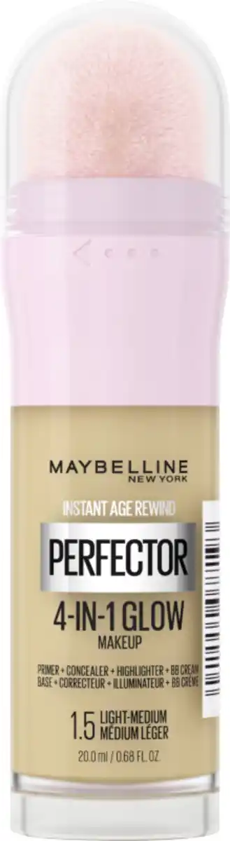 Bild 1 von Maybelline New York Foundation Instant Perfector Glow 4-in-1 Make-Up 1.5 Light Medium, 20 ml