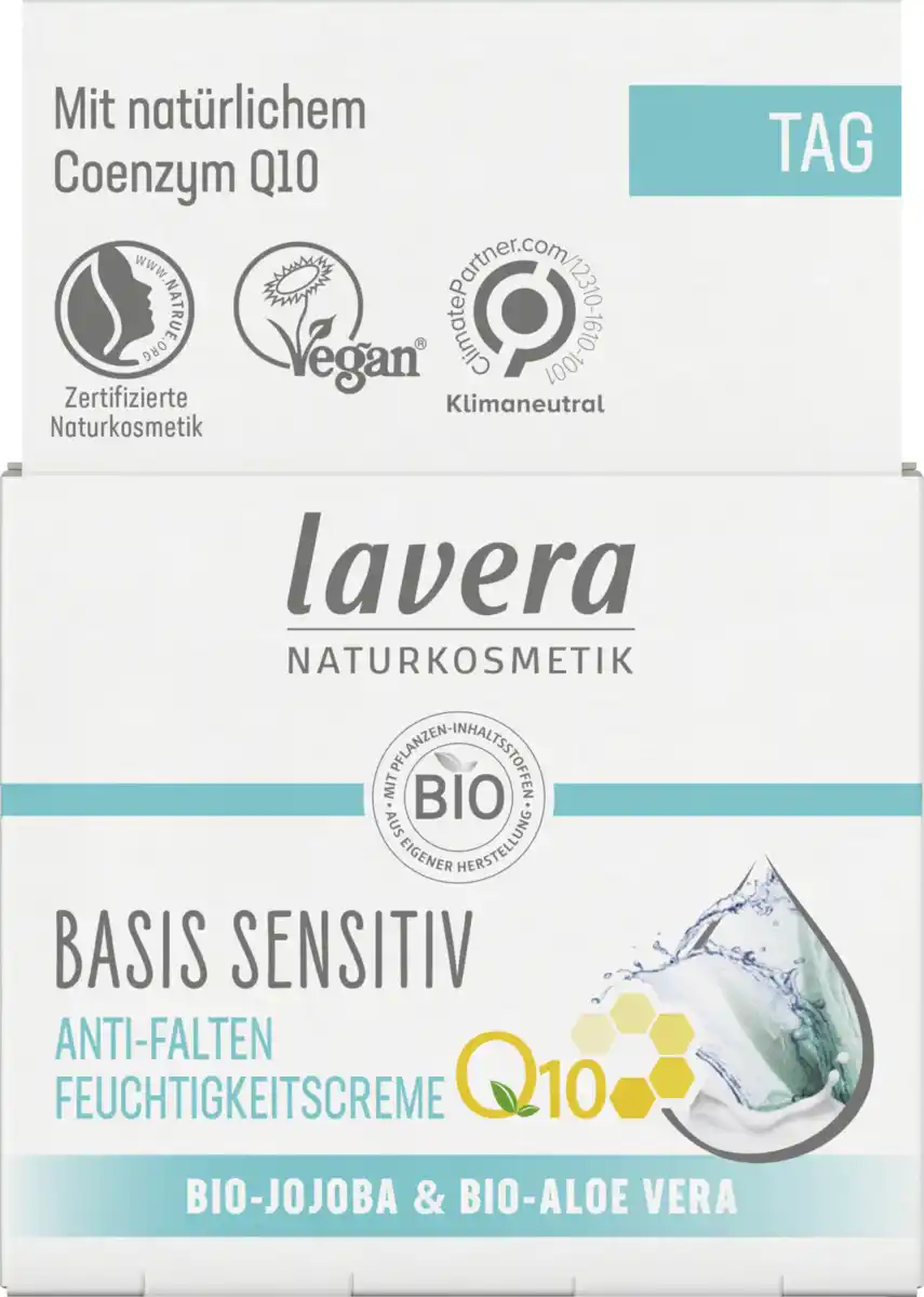 Bild 1 von lavera basis sensitiv Anti-Falten Feuchtigkeitscreme, 50 ml