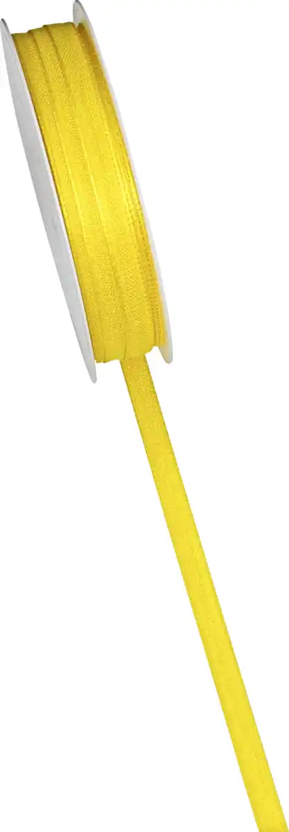 Bild 2 von DEKOWELT Geschenkband gelb matt, 8 m