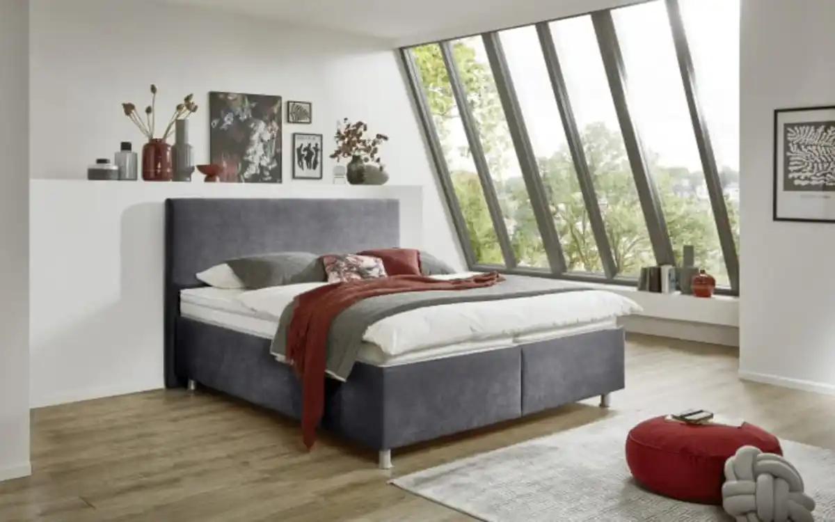 Bild 1 von Polsterbett OC-PB23138, anthrazit, 180 x 200 cm
