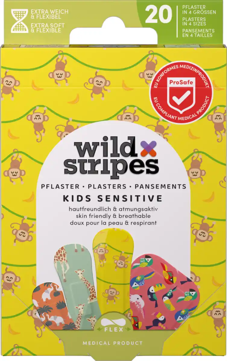 Bild 1 von Wild Stripes Kids Jungle Pflaster