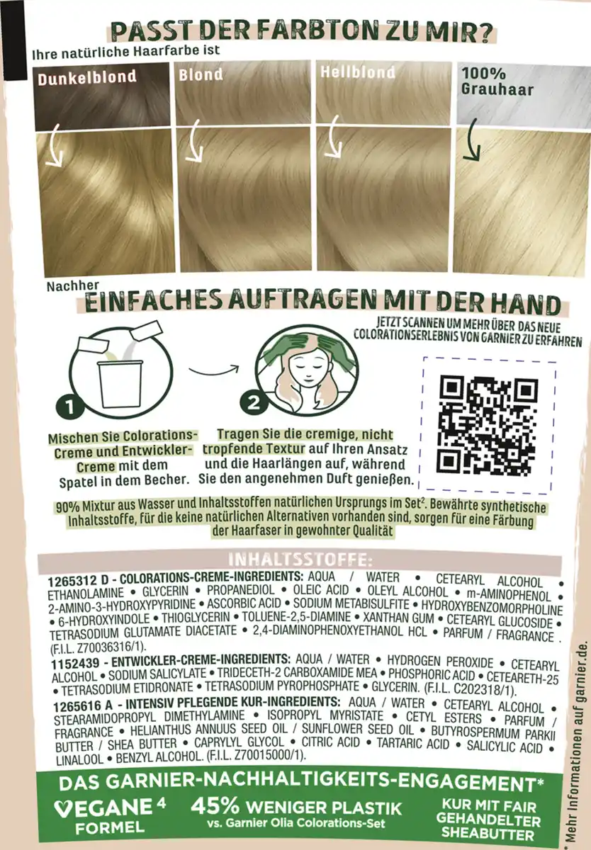 Bild 3 von Garnier GOOD Dauerhafte Haarfarbe 8.13 Warmes Dämmerungs-Beige