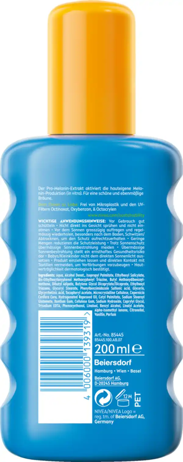 Bild 2 von NIVEA SUN Schutz & Bräune Sonnenspray LSF 30, 200 ml