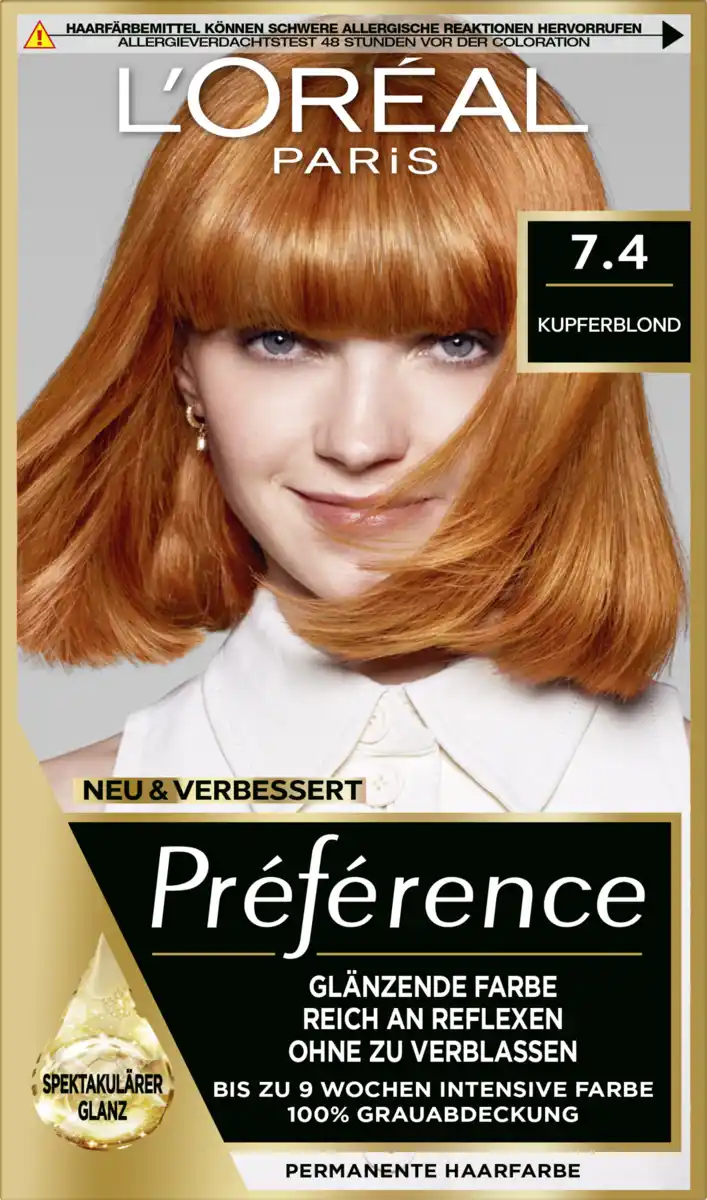 Bild 1 von L’Oréal Paris Préférence 7.4 Kupferblond