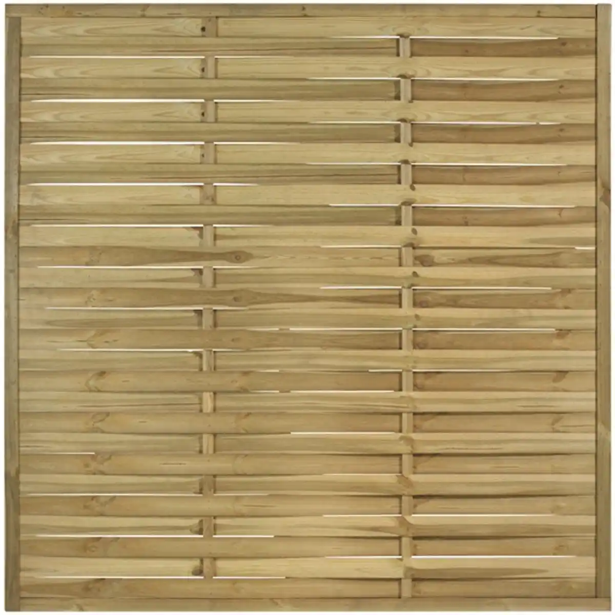 Bild 1 von Lamellenzaun »Friesland«, HxL: 180 x 180 cm, fichtenholz/kiefernholz, grün