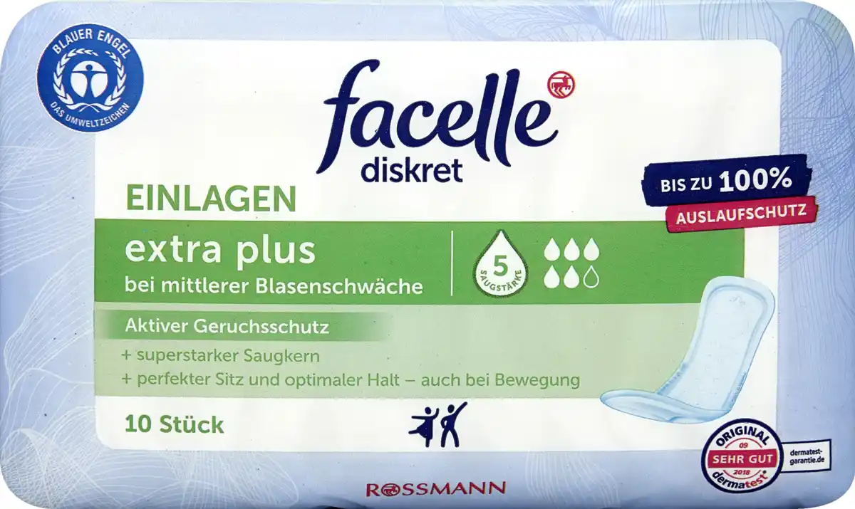 Bild 1 von facelle diskret Hygiene-Einlagen Extra Plus