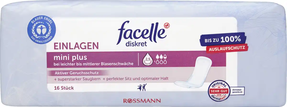 Bild 1 von facelle diskret Hygiene-Einlagen Mini Plus