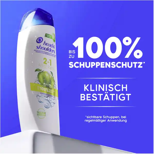 Bild 3 von head & shoulders Anti-Schuppen Shampoo & Pflegespülung 2in1 Apple Fresh, 250 ml