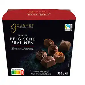 GOURMET FINEST CUISINE Feinste Belgische Pralinen 300 g, Zartbitter