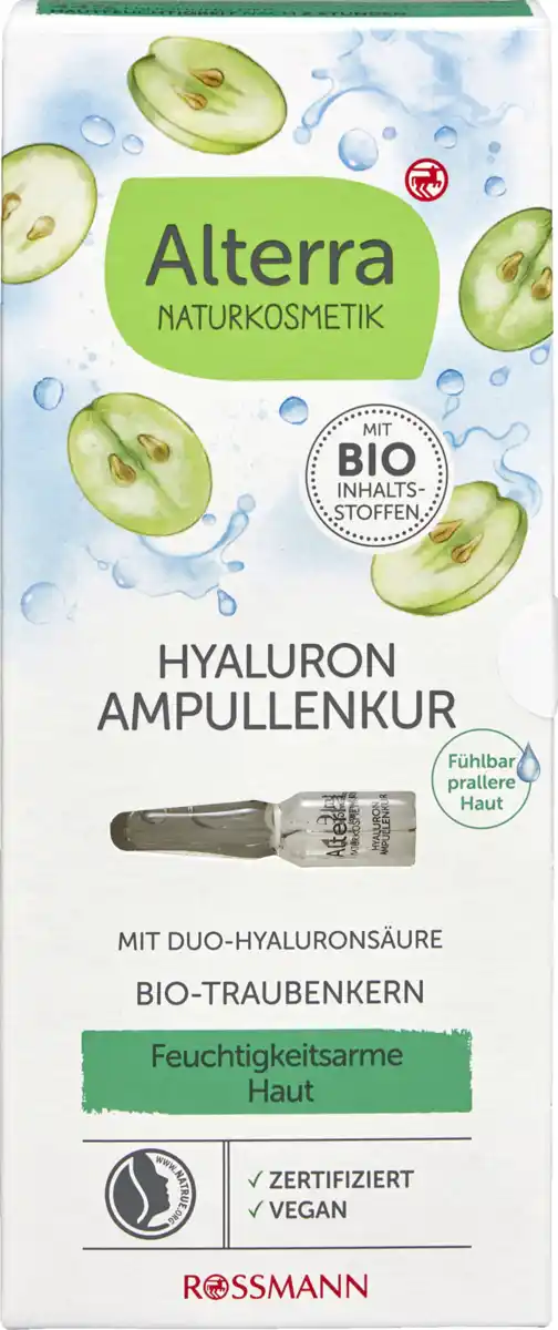 Bild 1 von Alterra NATURKOSMETIK Hyaluron Ampullenkur Konzentrat, 7 ml 7x 1 ml