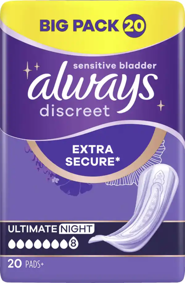 Bild 4 von Always Discreet Inkontinenz Ultimate Nacht Big Pack