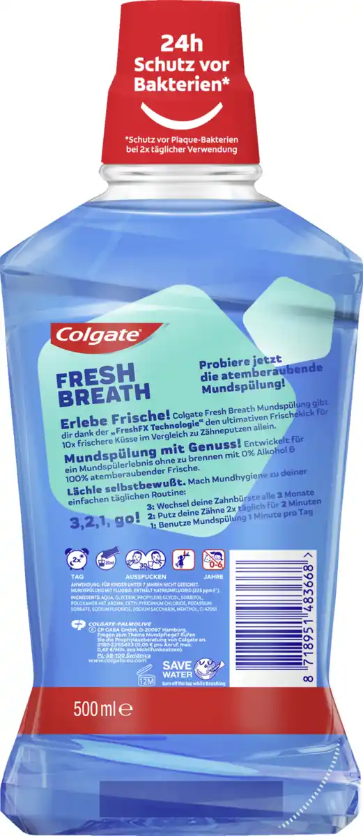 Bild 2 von Colgate Ice Fresh Mundspülung, 500 ml