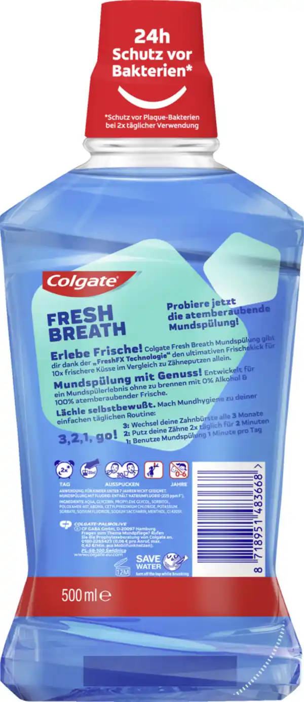 Bild 2 von Colgate Ice Fresh Mundspülung, 500 ml