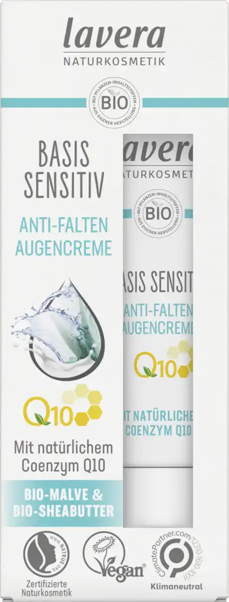 Bild 1 von lavera basis sensitiv Anti-Falten Augencreme, 15 ml