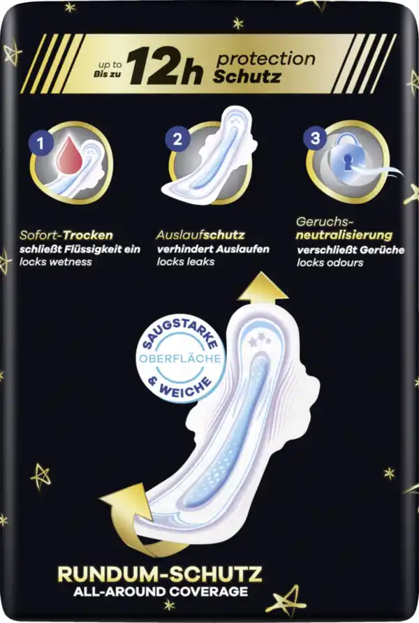 Bild 4 von Always Ultra Secure Night Extra Binden mit Flügeln BigPack