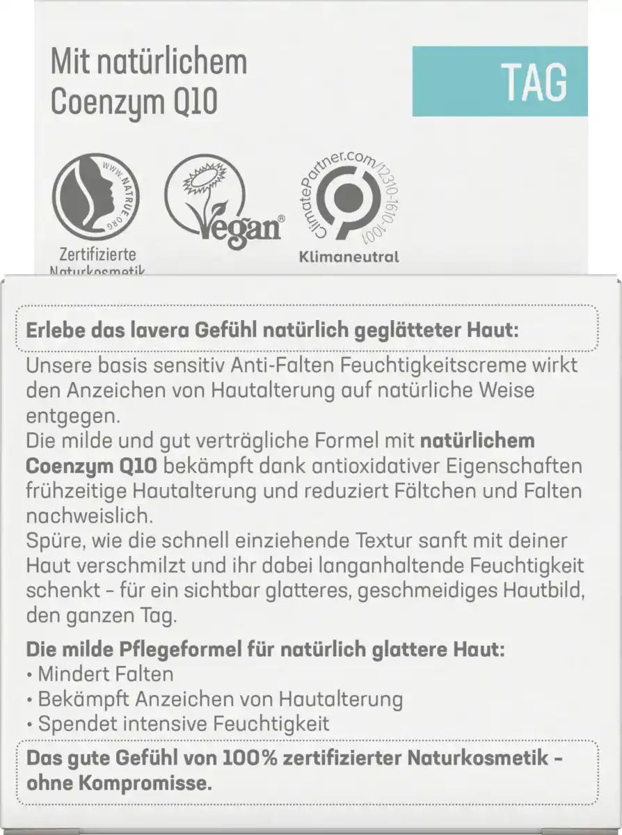 Bild 2 von lavera basis sensitiv Anti-Falten Feuchtigkeitscreme, 50 ml