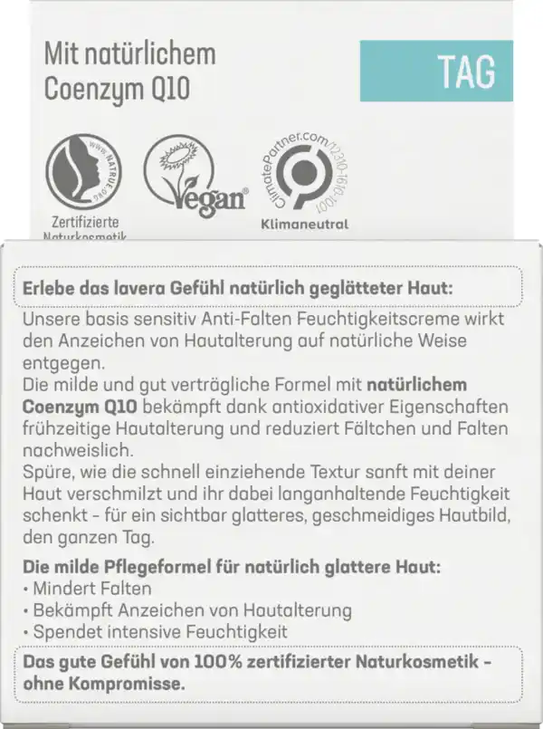 Bild 2 von lavera basis sensitiv Anti-Falten Feuchtigkeitscreme, 50 ml