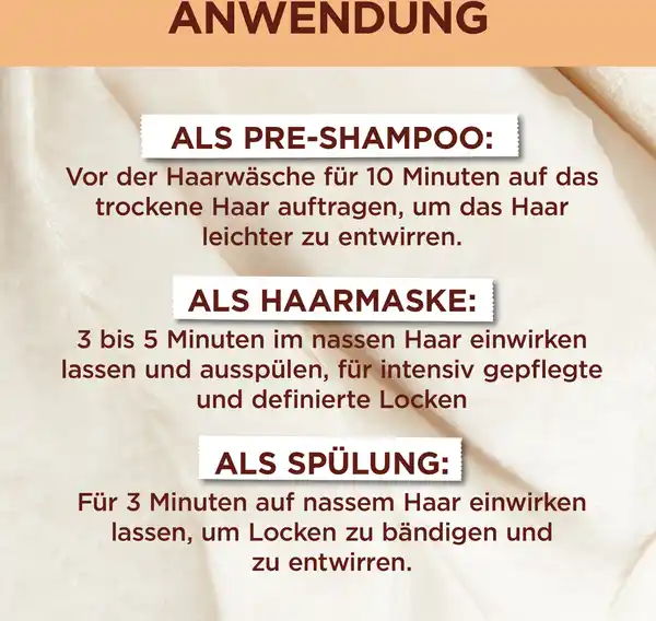 Bild 3 von Garnier Fructis Haarkur Kakao Butter Hair Food 3in1 Maske Sehr Trockenes & Lockiges Haar, 400 ml